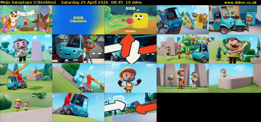 Mojo Swoptops (CBeebies) Saturday 25 April 2026 08:45 - 08:55