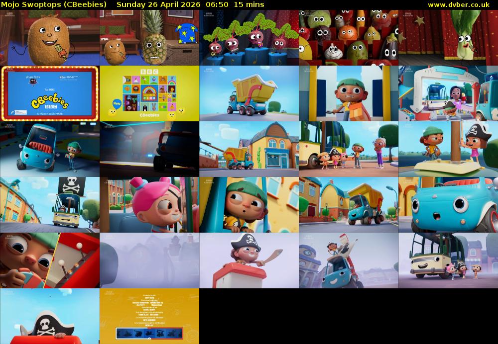 Mojo Swoptops (CBeebies) Sunday 26 April 2026 06:50 - 07:05