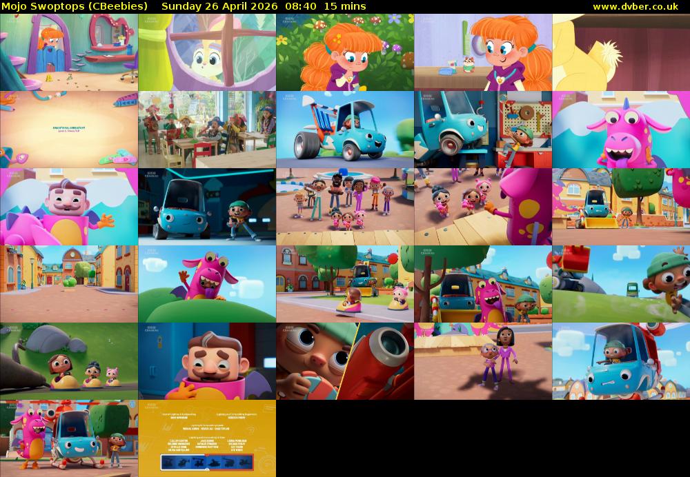 Mojo Swoptops (CBeebies) Sunday 26 April 2026 08:40 - 08:55