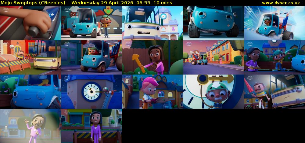 Mojo Swoptops (CBeebies) Wednesday 29 April 2026 06:55 - 07:05