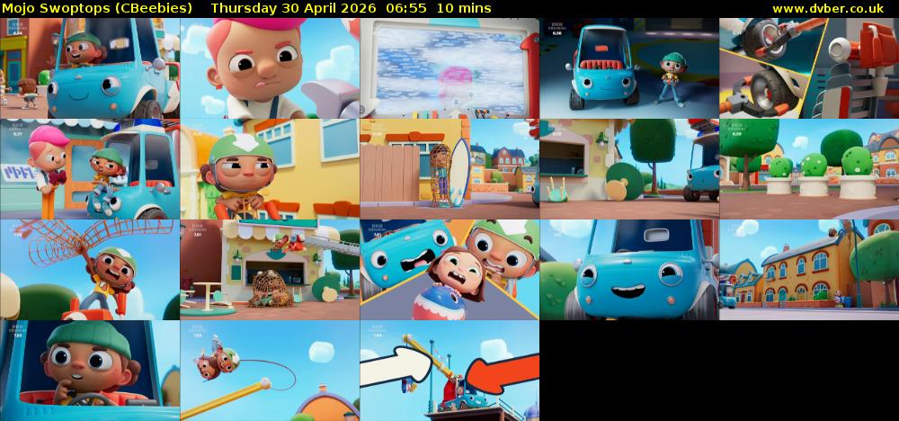 Mojo Swoptops (CBeebies) Thursday 30 April 2026 06:55 - 07:05