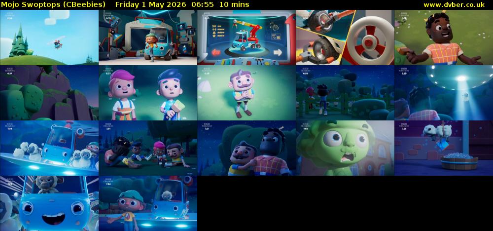 Mojo Swoptops (CBeebies) Friday 1 May 2026 06:55 - 07:05