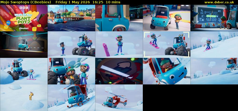 Mojo Swoptops (CBeebies) Friday 1 May 2026 16:25 - 16:35