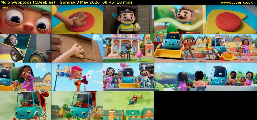 Mojo Swoptops (CBeebies) Sunday 3 May 2026 08:45 - 08:55