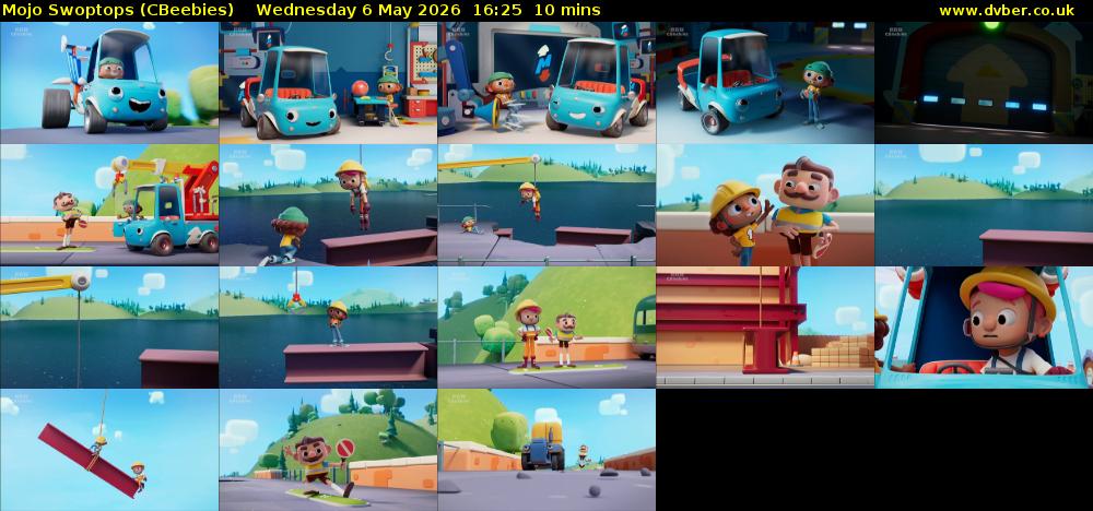 Mojo Swoptops (CBeebies) Wednesday 6 May 2026 16:25 - 16:35