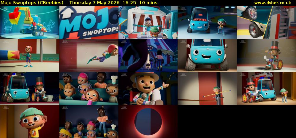 Mojo Swoptops (CBeebies) Thursday 7 May 2026 16:25 - 16:35