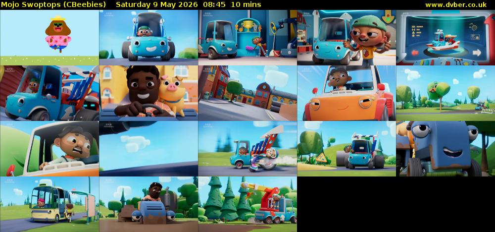 Mojo Swoptops (CBeebies) Saturday 9 May 2026 08:45 - 08:55