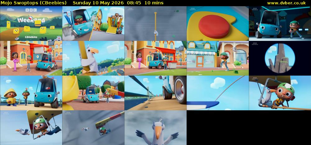 Mojo Swoptops (CBeebies) Sunday 10 May 2026 08:45 - 08:55