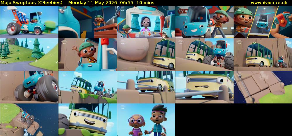 Mojo Swoptops (CBeebies) Monday 11 May 2026 06:55 - 07:05