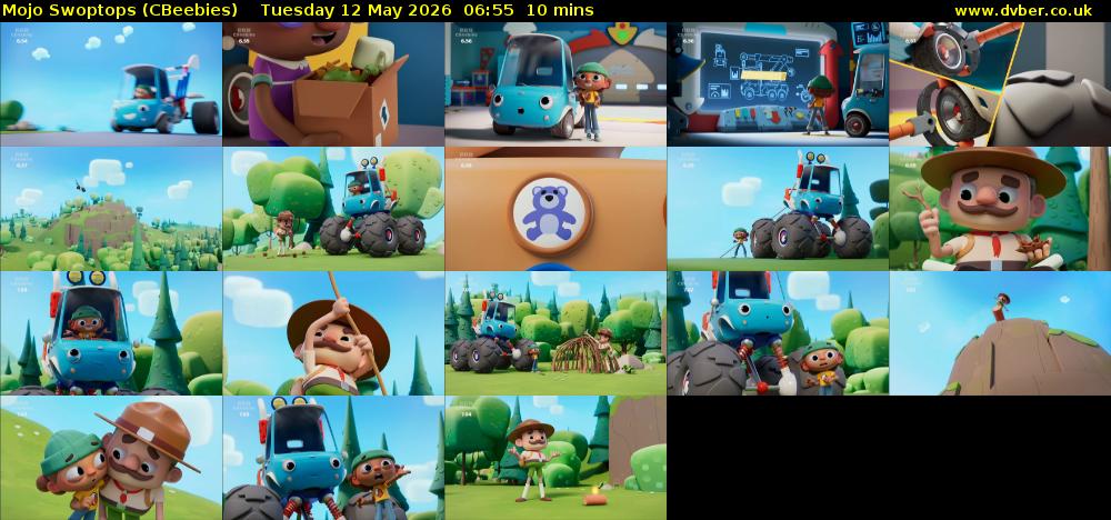 Mojo Swoptops (CBeebies) Tuesday 12 May 2026 06:55 - 07:05