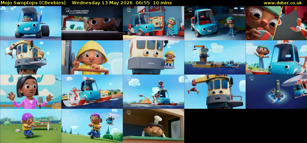 Mojo Swoptops (CBeebies) Wednesday 13 May 2026 06:55 - 07:05