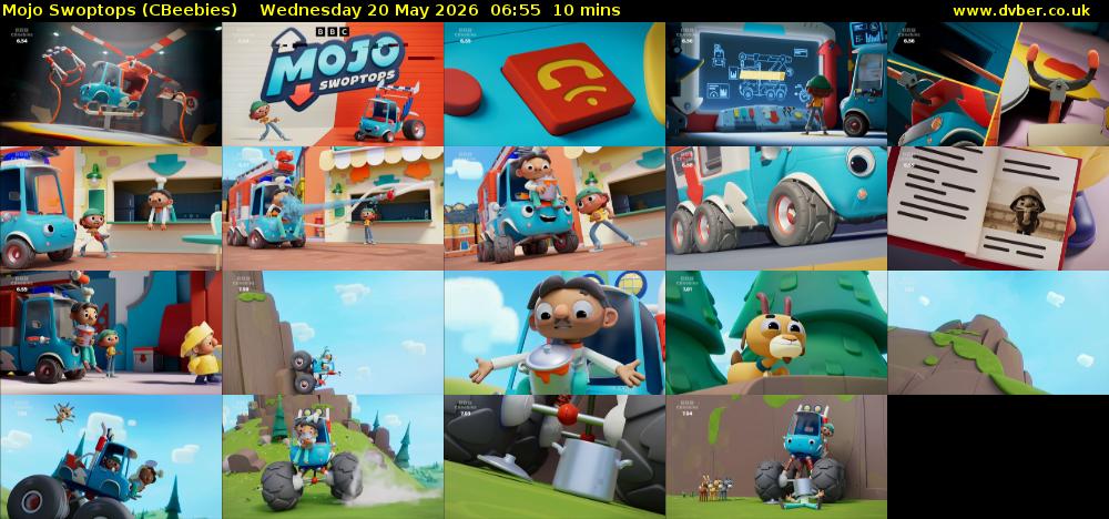 Mojo Swoptops (CBeebies) Wednesday 20 May 2026 06:55 - 07:05