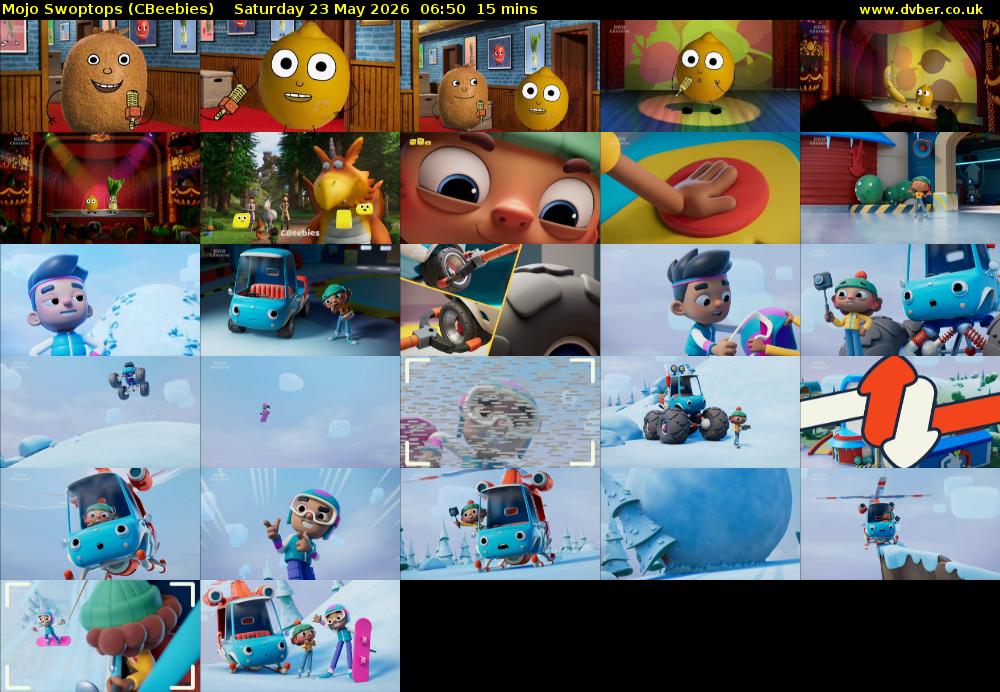 Mojo Swoptops (CBeebies) Saturday 23 May 2026 06:50 - 07:05