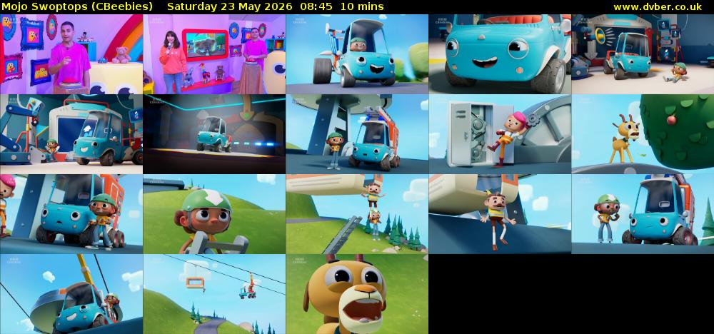 Mojo Swoptops (CBeebies) Saturday 23 May 2026 08:45 - 08:55