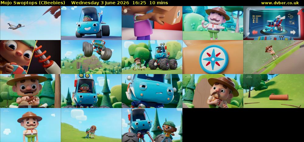 Mojo Swoptops (CBeebies) Wednesday 3 June 2026 16:25 - 16:35