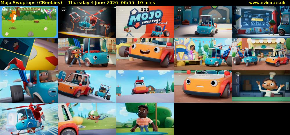 Mojo Swoptops (CBeebies) Thursday 4 June 2026 06:55 - 07:05