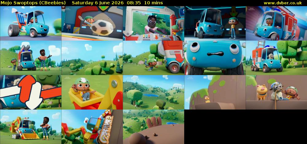 Mojo Swoptops (CBeebies) Saturday 6 June 2026 08:35 - 08:45