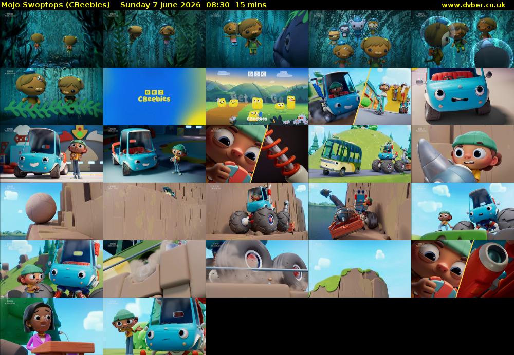 Mojo Swoptops (CBeebies) Sunday 7 June 2026 08:30 - 08:45