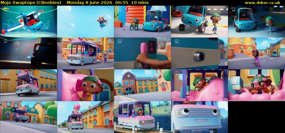 Mojo Swoptops (CBeebies) Monday 8 June 2026 06:55 - 07:05