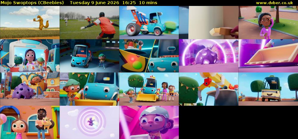 Mojo Swoptops (CBeebies) Tuesday 9 June 2026 16:25 - 16:35