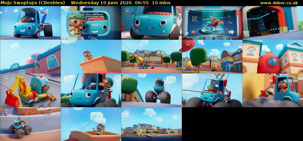 Mojo Swoptops (CBeebies) Wednesday 10 June 2026 06:55 - 07:05
