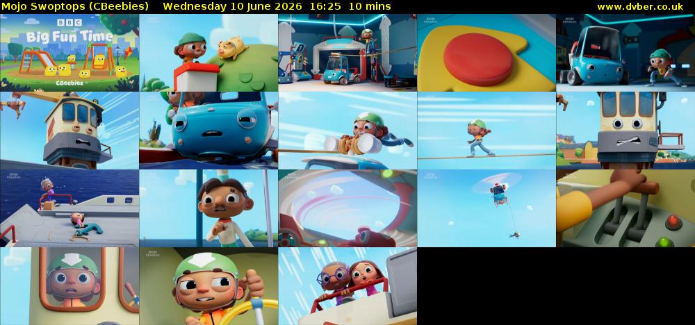 Mojo Swoptops (CBeebies) Wednesday 10 June 2026 16:25 - 16:35