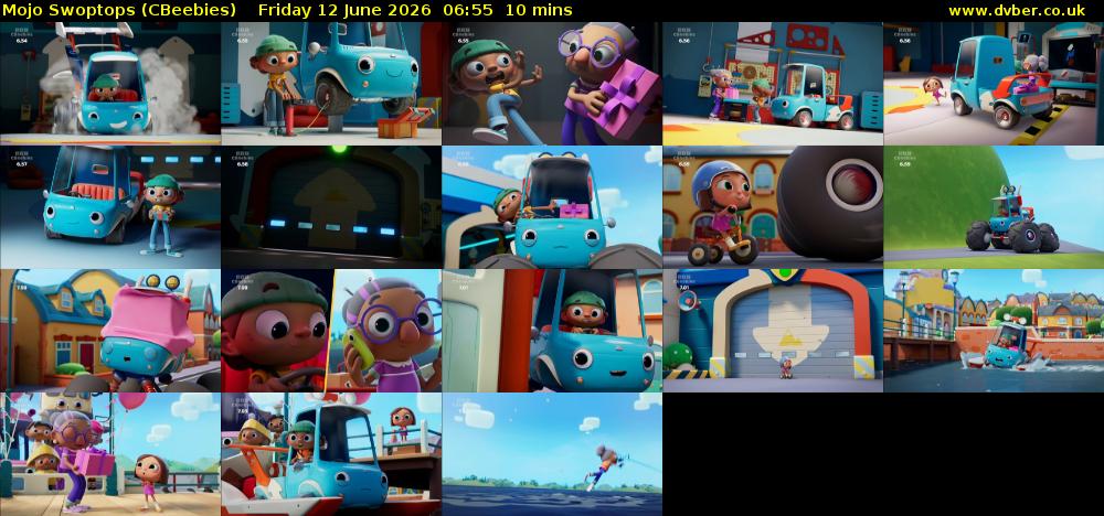 Mojo Swoptops (CBeebies) Friday 12 June 2026 06:55 - 07:05