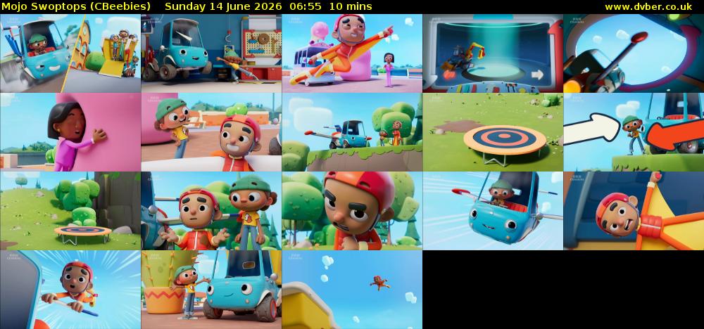 Mojo Swoptops (CBeebies) Sunday 14 June 2026 06:55 - 07:05