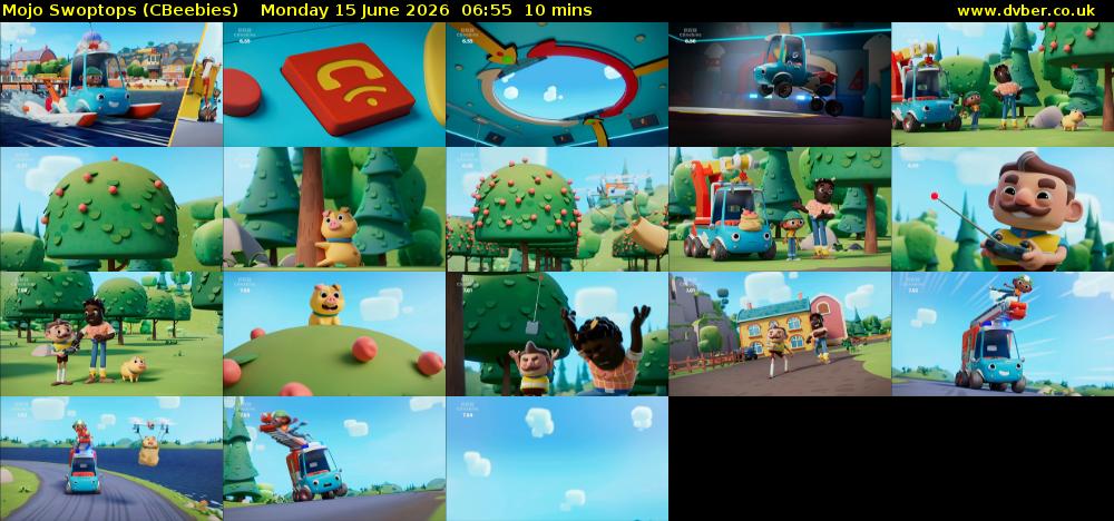 Mojo Swoptops (CBeebies) Monday 15 June 2026 06:55 - 07:05