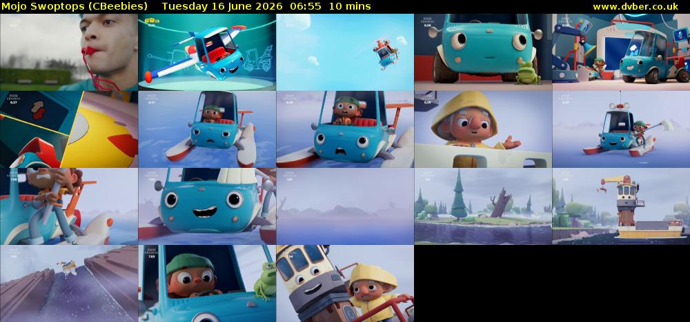 Mojo Swoptops (CBeebies) Tuesday 16 June 2026 06:55 - 07:05