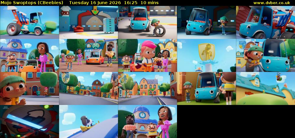 Mojo Swoptops (CBeebies) Tuesday 16 June 2026 16:25 - 16:35