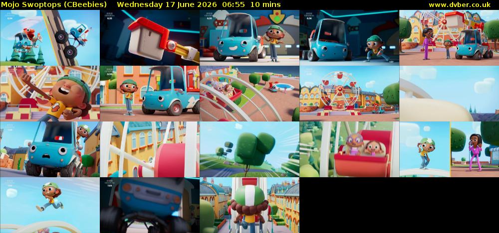 Mojo Swoptops (CBeebies) Wednesday 17 June 2026 06:55 - 07:05