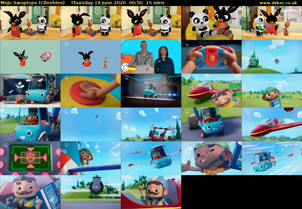 Mojo Swoptops (CBeebies) Thursday 18 June 2026 06:50 - 07:05