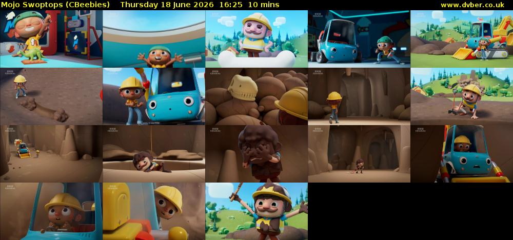 Mojo Swoptops (CBeebies) Thursday 18 June 2026 16:25 - 16:35