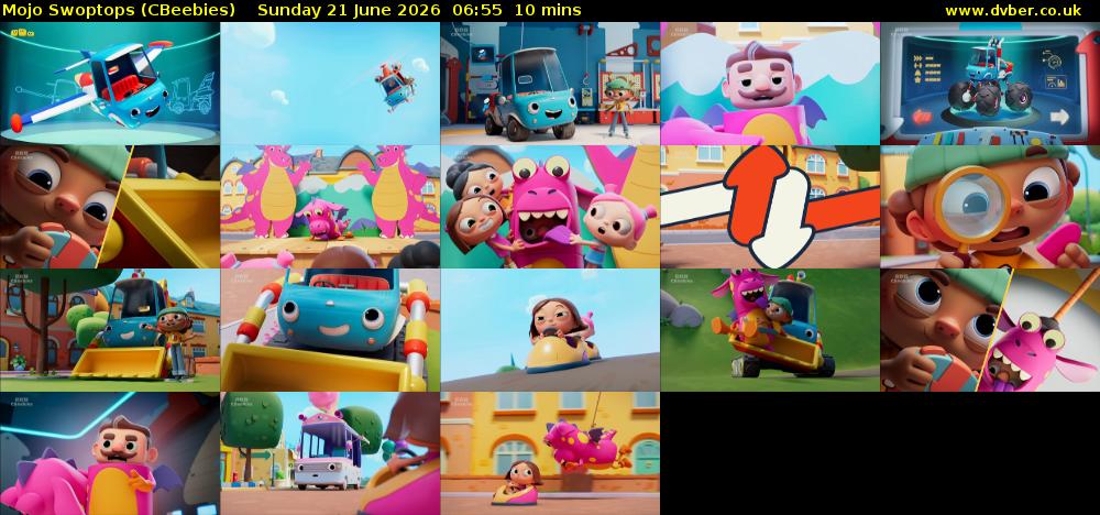 Mojo Swoptops (CBeebies) Sunday 21 June 2026 06:55 - 07:05