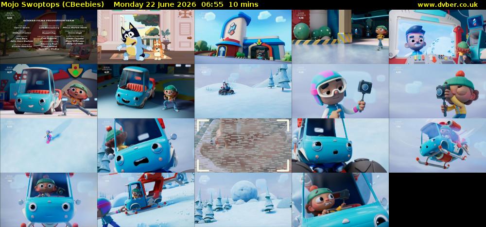 Mojo Swoptops (CBeebies) Monday 22 June 2026 06:55 - 07:05