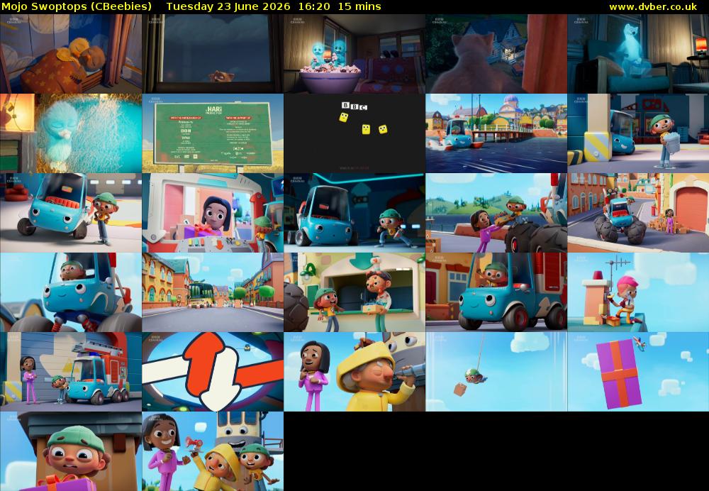 Mojo Swoptops (CBeebies) Tuesday 23 June 2026 16:20 - 16:35