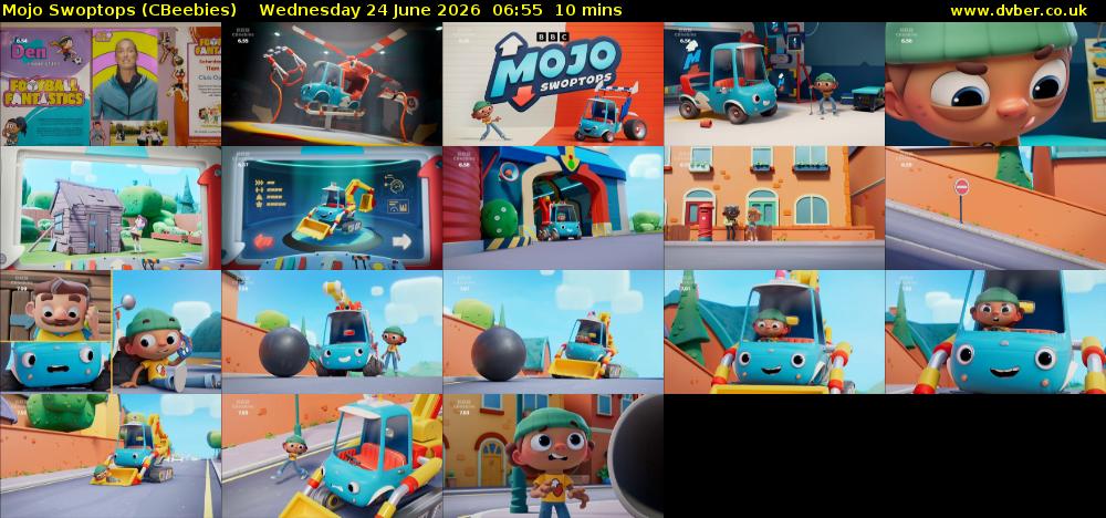 Mojo Swoptops (CBeebies) Wednesday 24 June 2026 06:55 - 07:05