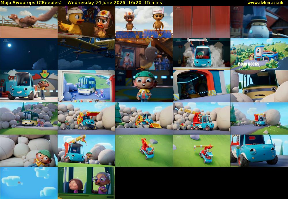Mojo Swoptops (CBeebies) Wednesday 24 June 2026 16:20 - 16:35
