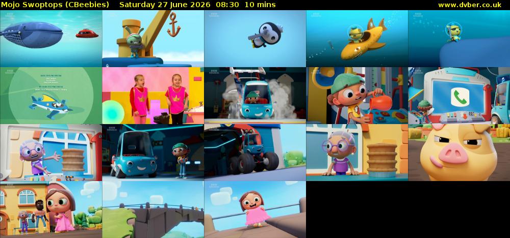Mojo Swoptops (CBeebies) Saturday 27 June 2026 08:30 - 08:40