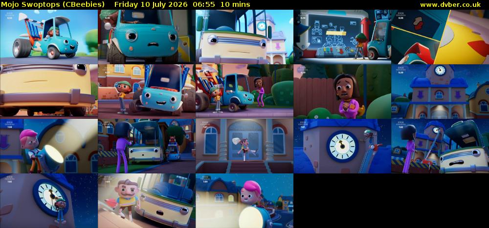Mojo Swoptops (CBeebies) Friday 10 July 2026 06:55 - 07:05