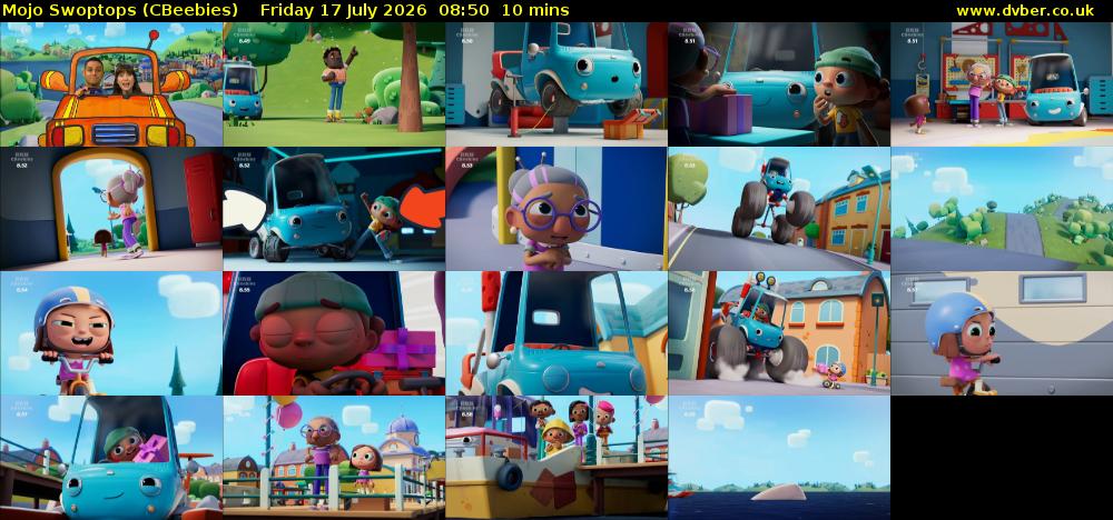 Mojo Swoptops (CBeebies) Friday 17 July 2026 08:50 - 09:00