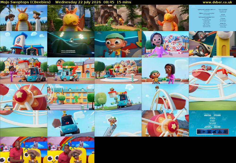 Mojo Swoptops (CBeebies) Wednesday 22 July 2026 08:45 - 09:00