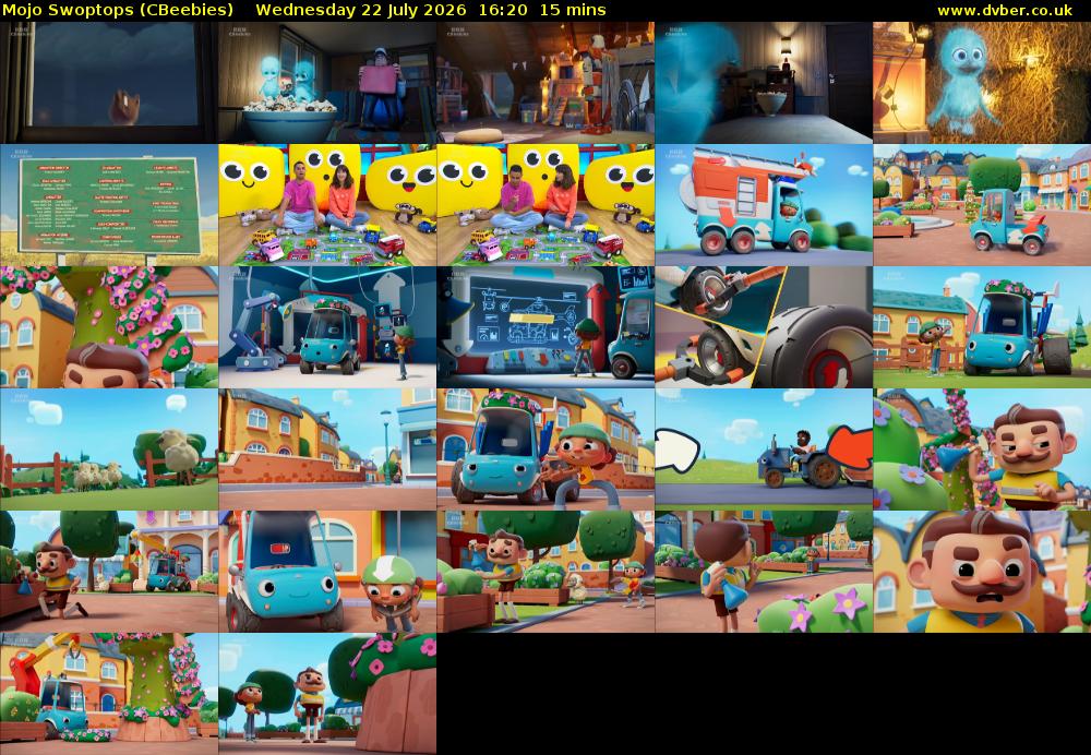 Mojo Swoptops (CBeebies) Wednesday 22 July 2026 16:20 - 16:35