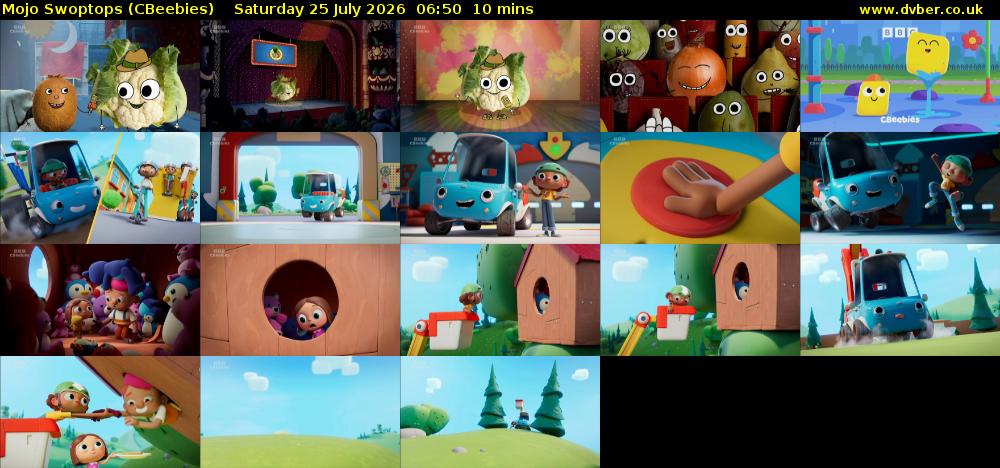Mojo Swoptops (CBeebies) Saturday 25 July 2026 06:50 - 07:00