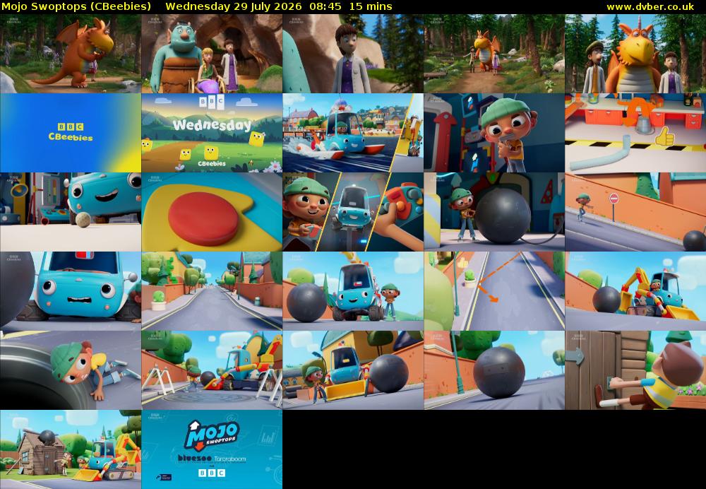 Mojo Swoptops (CBeebies) Wednesday 29 July 2026 08:45 - 09:00