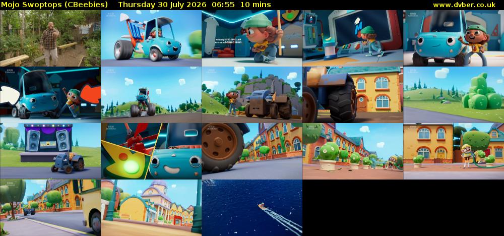 Mojo Swoptops (CBeebies) Thursday 30 July 2026 06:55 - 07:05