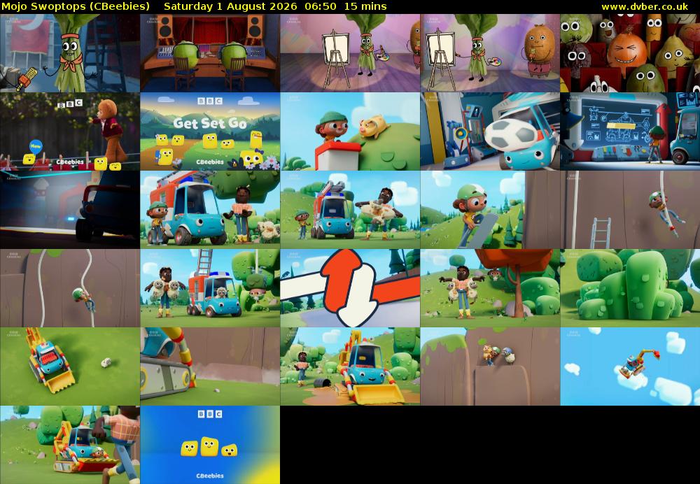 Mojo Swoptops (CBeebies) Saturday 1 August 2026 06:50 - 07:05