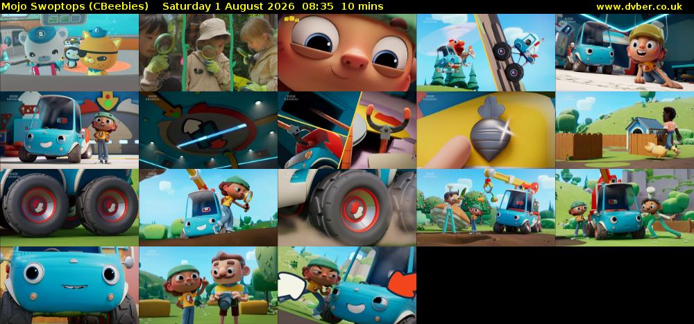 Mojo Swoptops (CBeebies) Saturday 1 August 2026 08:35 - 08:45