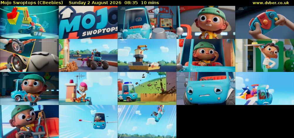 Mojo Swoptops (CBeebies) Sunday 2 August 2026 08:35 - 08:45